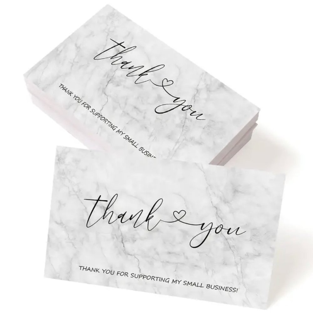 50pcs Thank You Cards